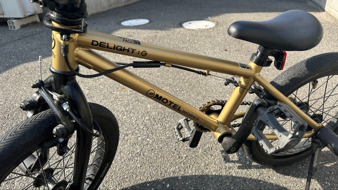 キッズ BMX自転車 子供 ゴールド 16インチ MOTEL WORKS