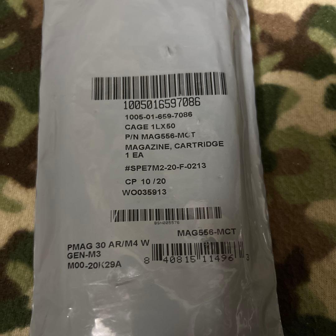 新品　未使用　米軍実物　MAGPUL PMAG 30 窓付き　マグプル　Pマグ