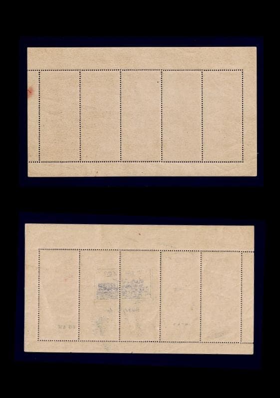 切手趣味週間 「見返り美人」　郵便週間「 月と雁」　各５枚シート