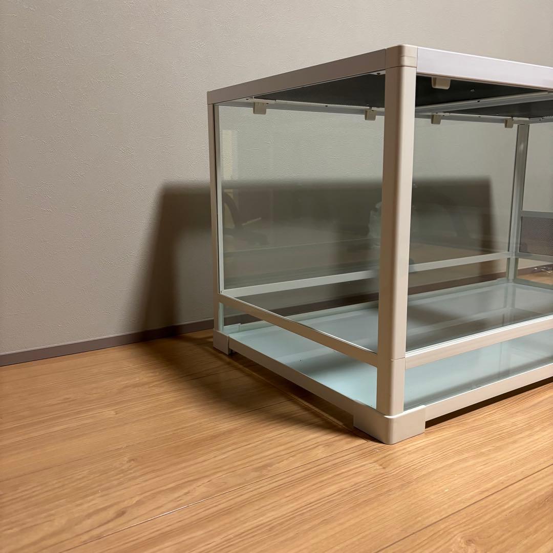 爬虫類ケージ　三晃商会　パンテオン　ホワイト　WH9045 小動物ガラスケージ