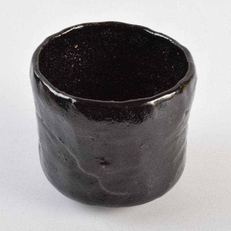 茶道具　加藤春ニ造　黒楽茶碗　遠州流　小堀宗明書付箱　C　8876