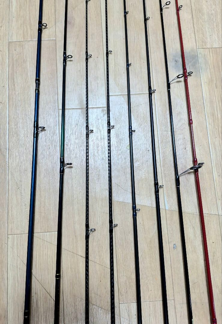 引取り希望 バスロッド8本セット エバーグリーン ジャッカル フェンウィック