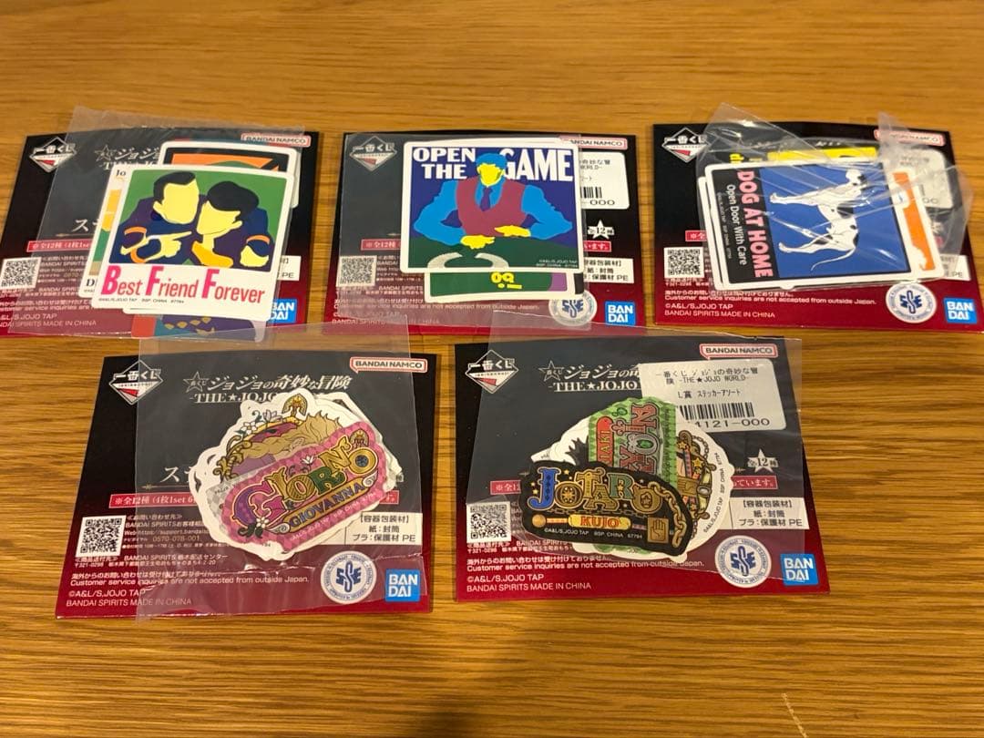 一番くじ ジョジョの奇妙な冒険 ジョジョワールド A賞 C賞 F賞＋おまけ