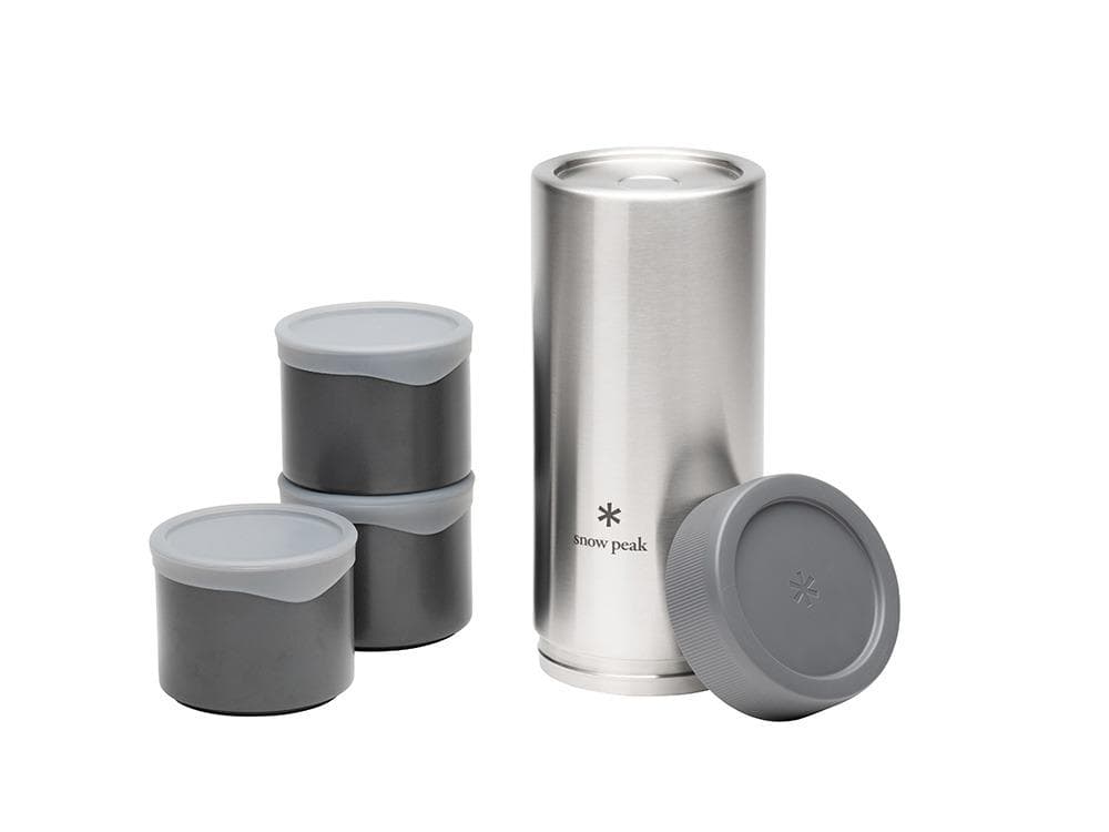 （新品） peak トバチ 3 グレー 蓋付き容器付き