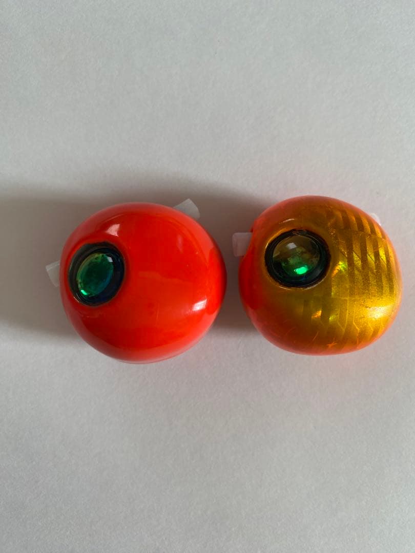 丸型オレンジ260g2個　タイラバ　鯛ラバヘッド　タングステン　送料無料