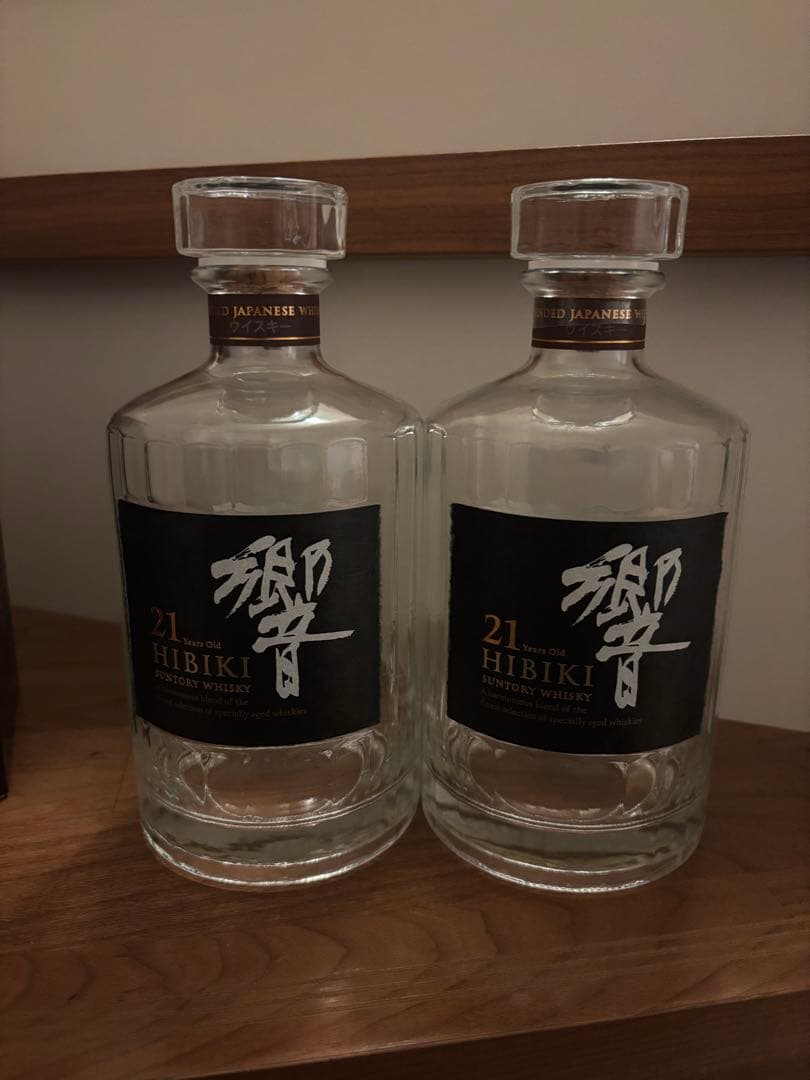 響21年 空瓶2本 箱4枚