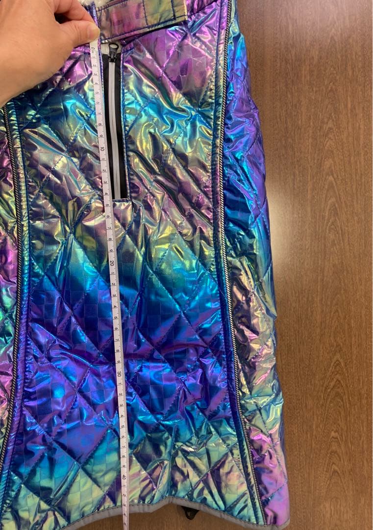 【Ｌサイズ】アウター コート 冬服 防寒着 いぬ わんちゃん ブルー系