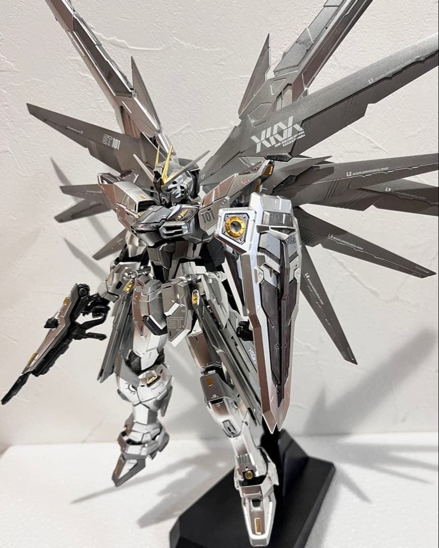 MG フリーダムガンダム Ver2.0 シルバーコーティング 塗装済 完成品