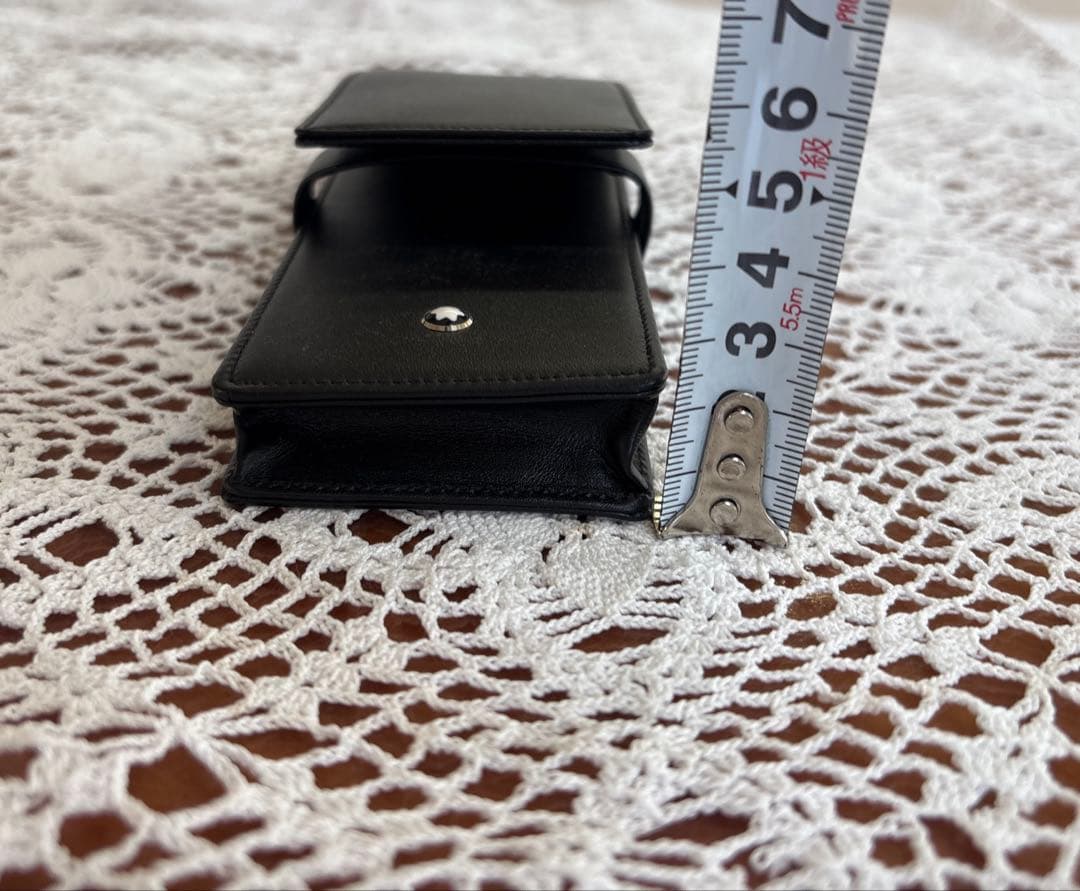 モンブラン ブラック色　レザー 本革　ペンケース ３本用