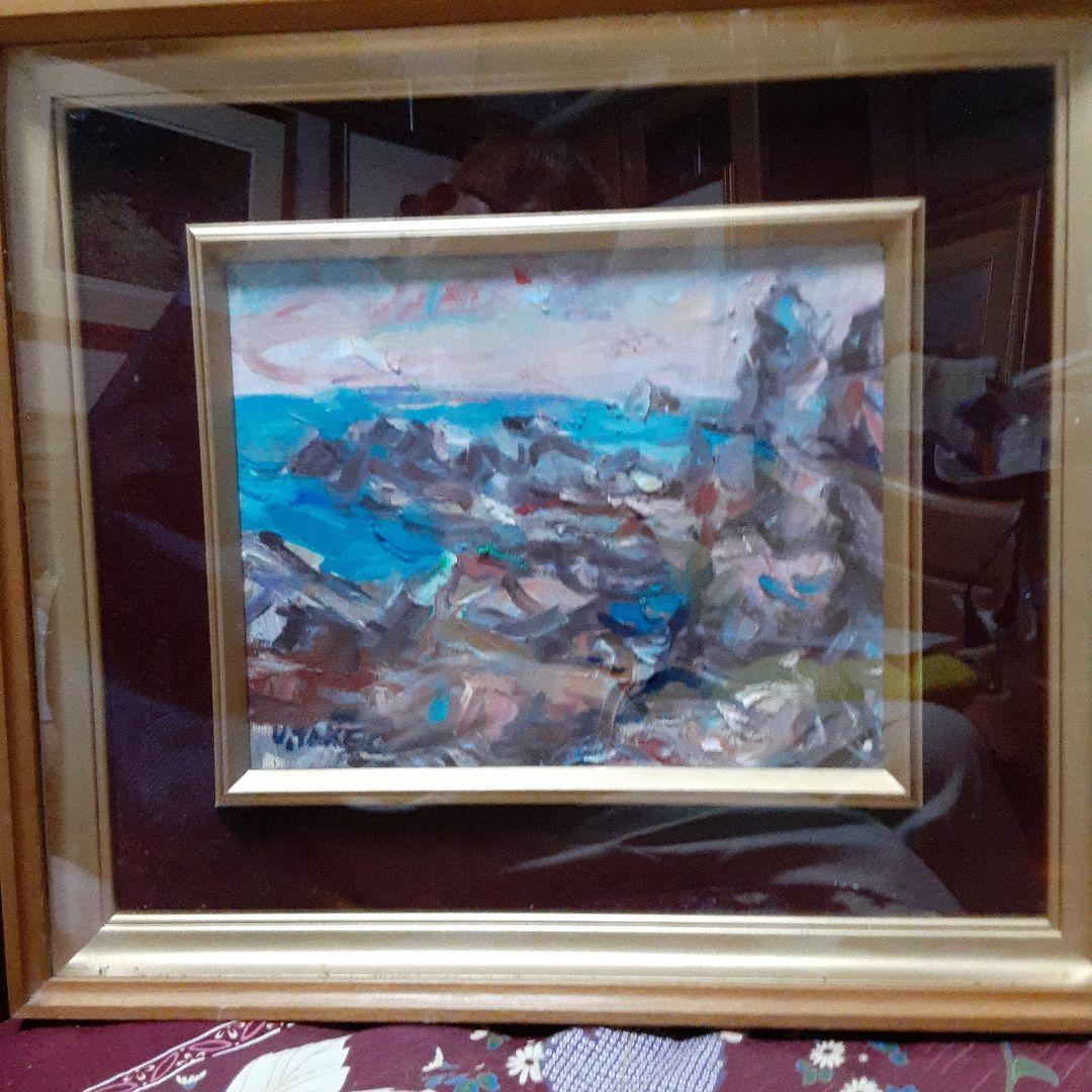 直筆油絵　房州太海