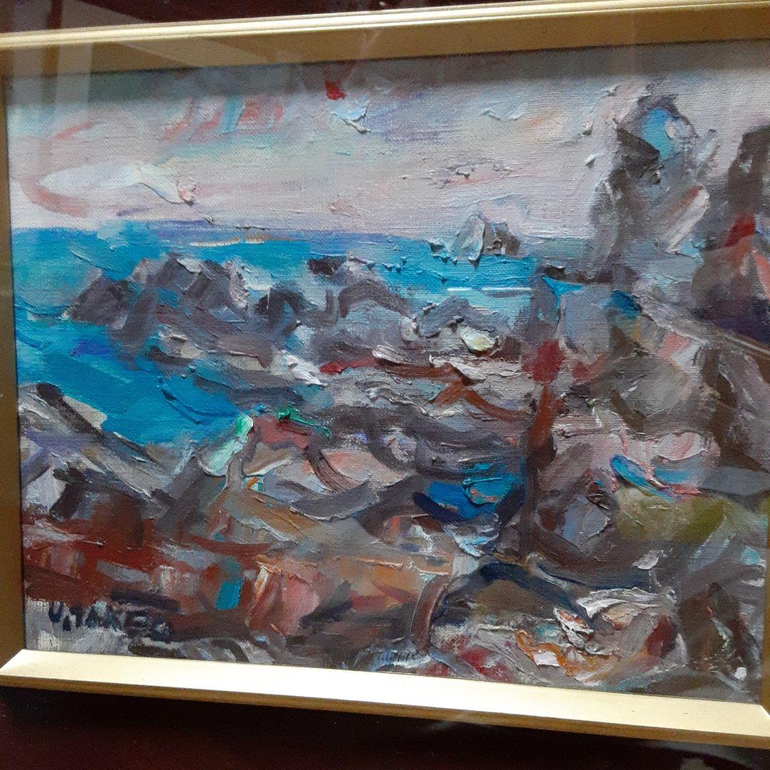 直筆油絵　房州太海