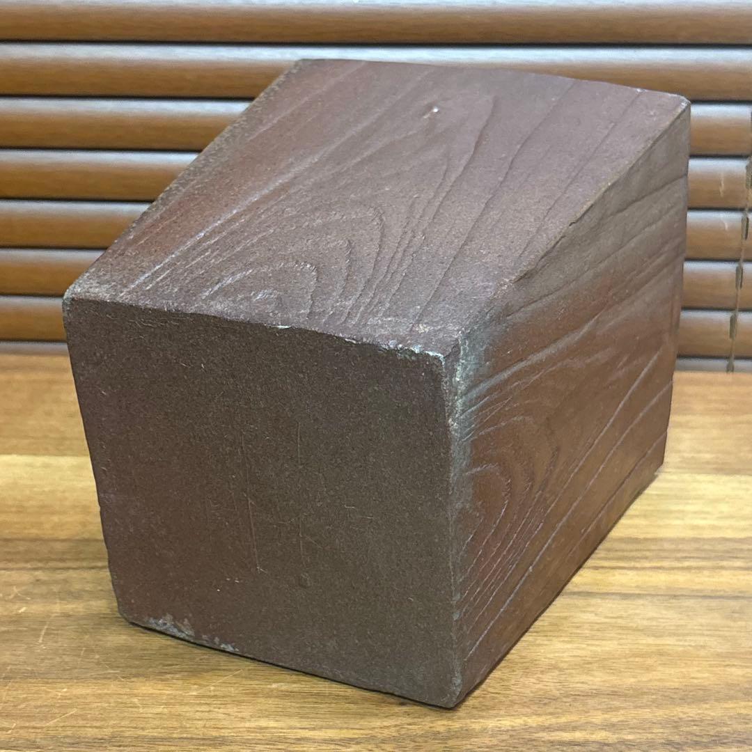 古備前■木目彫花入■器