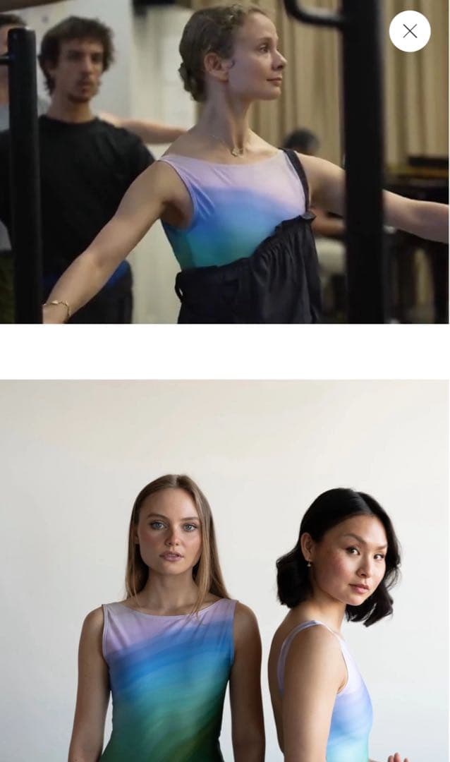 Designed by Alice BLACK SOMEFISHレオタードM