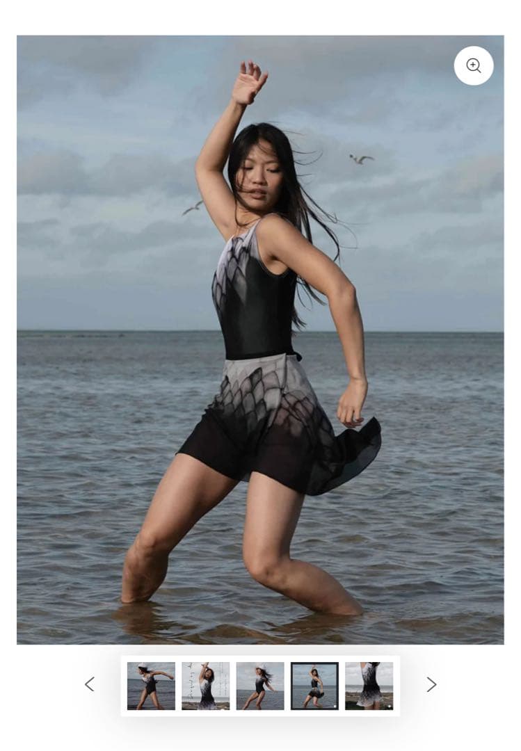 Designed by Alice BLACK SOMEFISHレオタードM