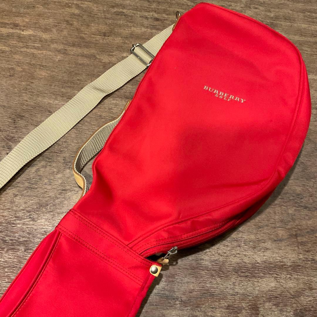 バーバリーゴルフ クラブケース キャディーバッグ 練習用 BGL53-061赤