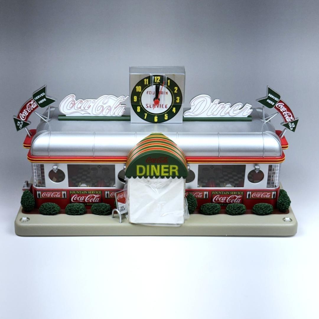 新品未使用 コカコーラ アメリカンダイナー ダンバリーミント ジオラマ クロック