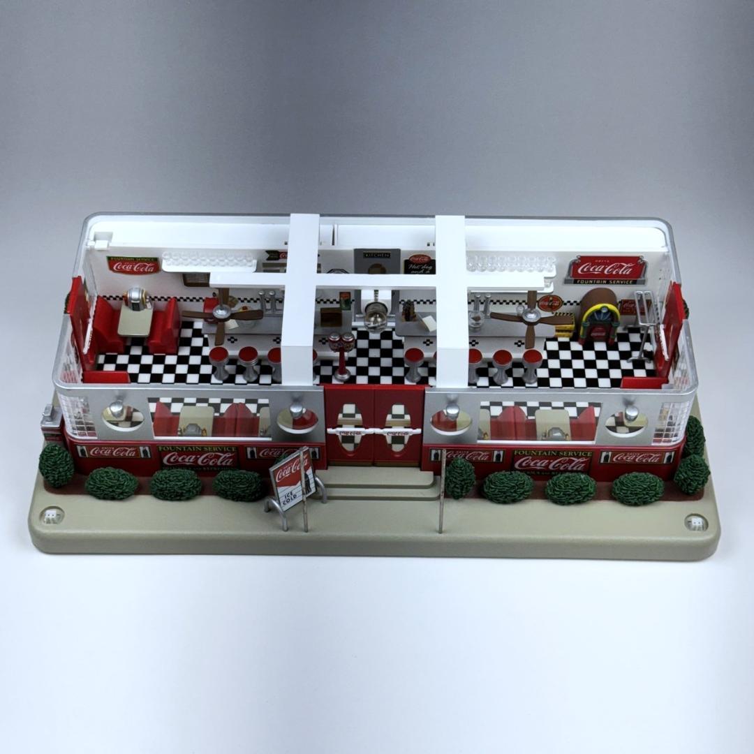 新品未使用 コカコーラ アメリカンダイナー ダンバリーミント ジオラマ クロック