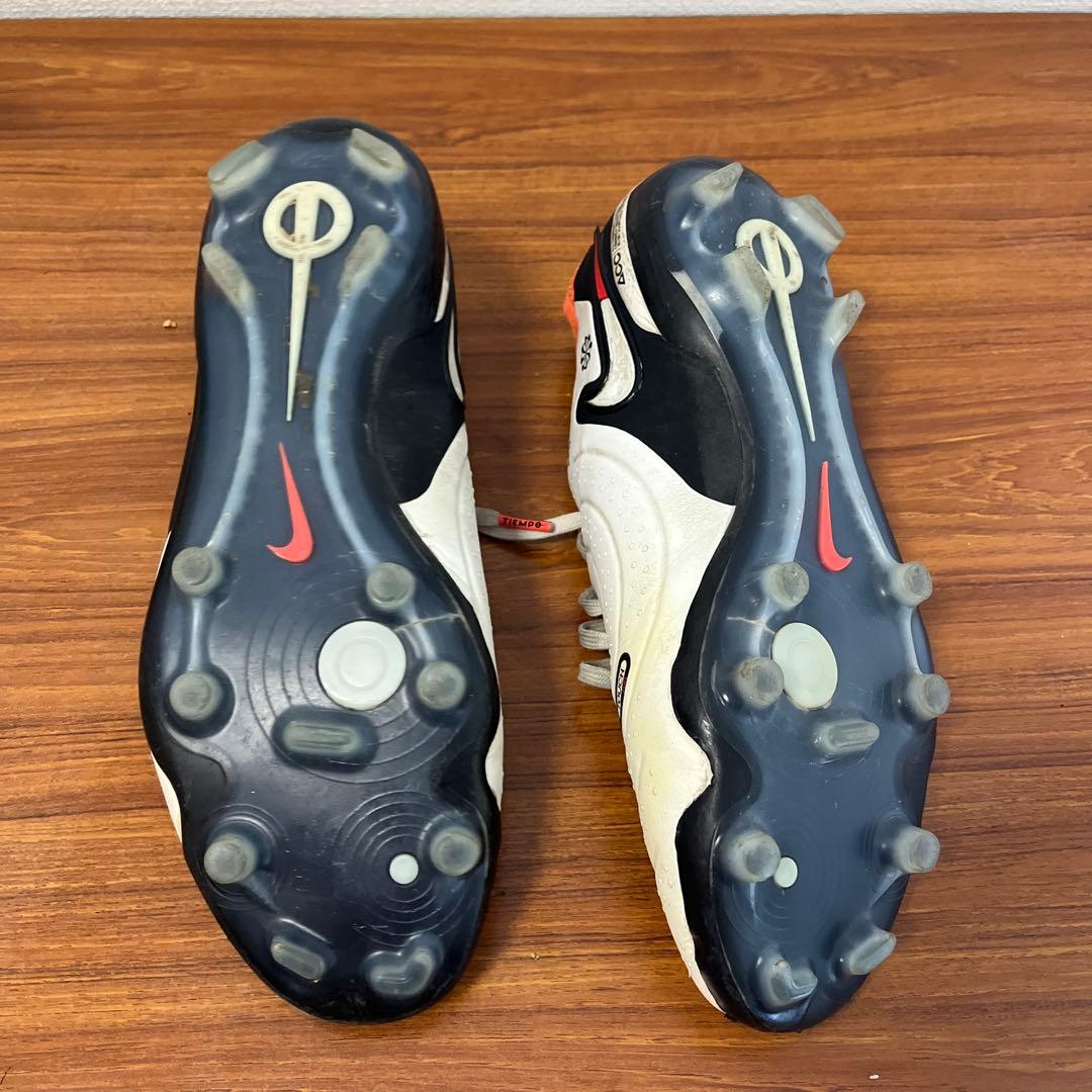 Nike Tiempo ホワイト/オレンジ スパイクシューズ26.5センチ