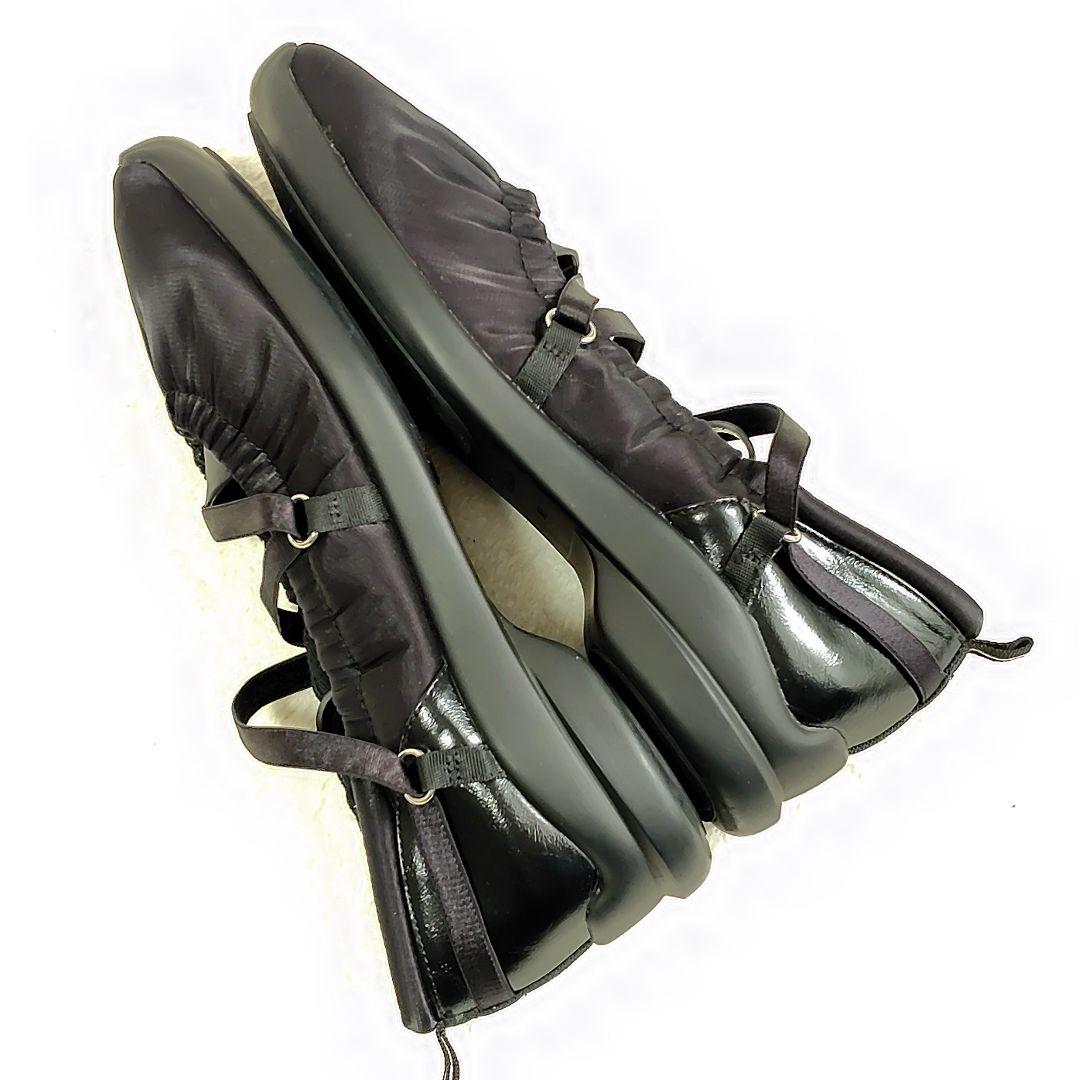 美品　2025 ルタロン　 Lエラスティックスニーカー　24.5cm ブラック