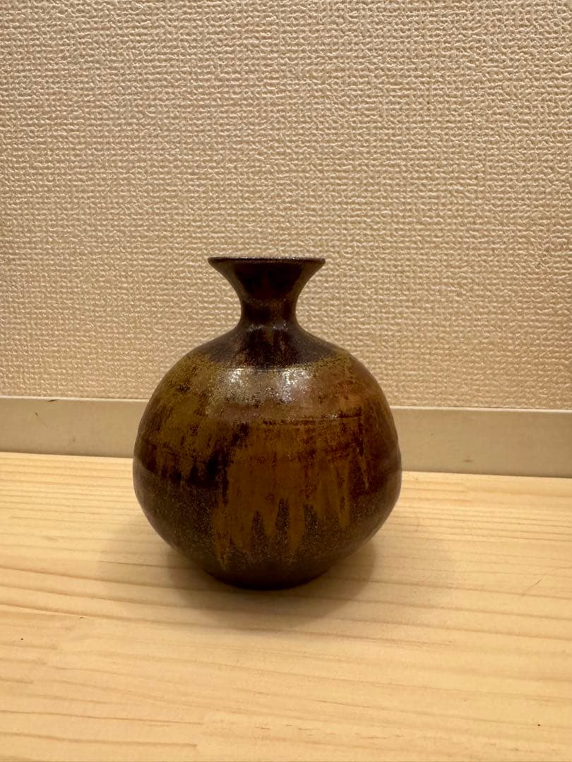 【古瀬戸】一輪挿し 徳利｜渋みある景色が空間を締める｜森脇文直