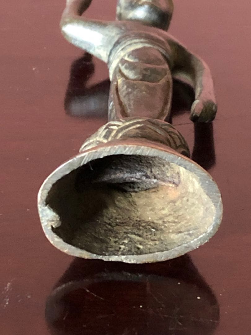 古代様式を持つ古銅誕生仏桐箱入