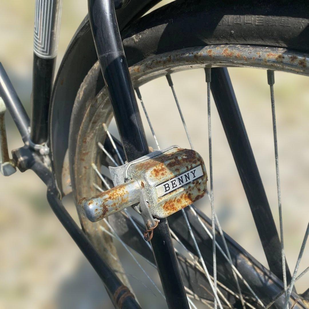 激レア　昭和レトロ　山口ベニー号　自転車　バネブレーキ　ヴィンテージアンティーク