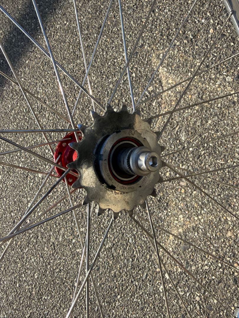 ピスト　ホイール　PHIL WOOD コグ付き