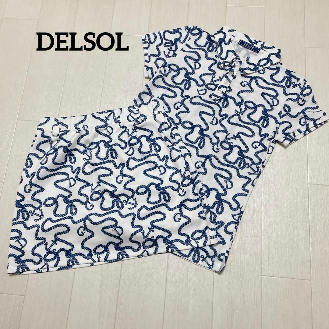 新品タグ付き　デルソル　ゴルフウェア　セットアップ　半袖シャツ　スカート