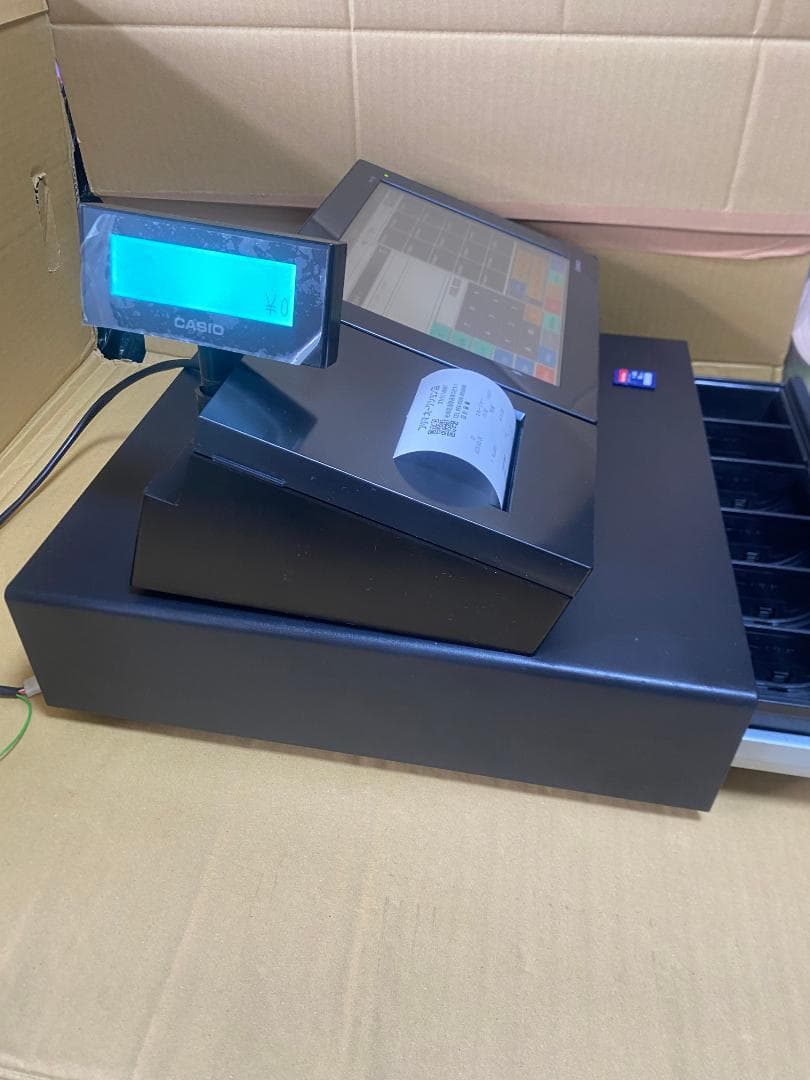 超特価 美品 カシオレジスター VX-100 Ver4.3.1 取説　鍵付