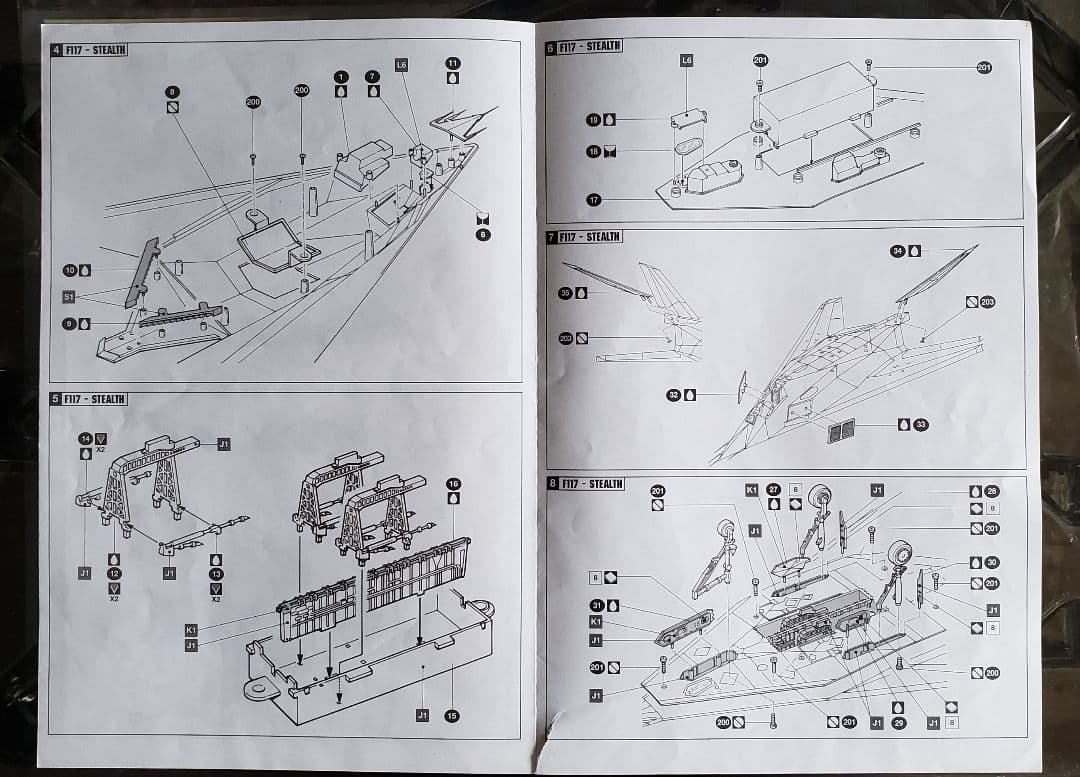 F-117A STEALTH 1:48 MACKIT製