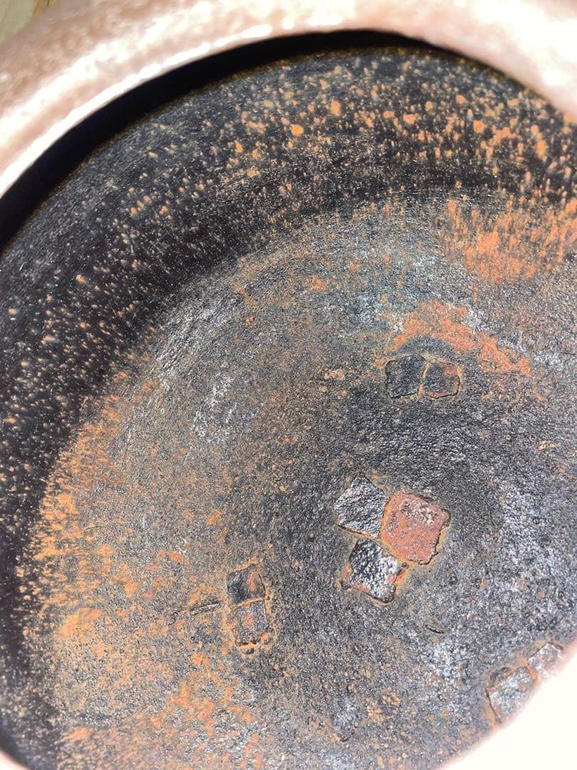 初代畠春斎　作　姥口尻張釜 風炉釜 茶道具 共箱　送料無料