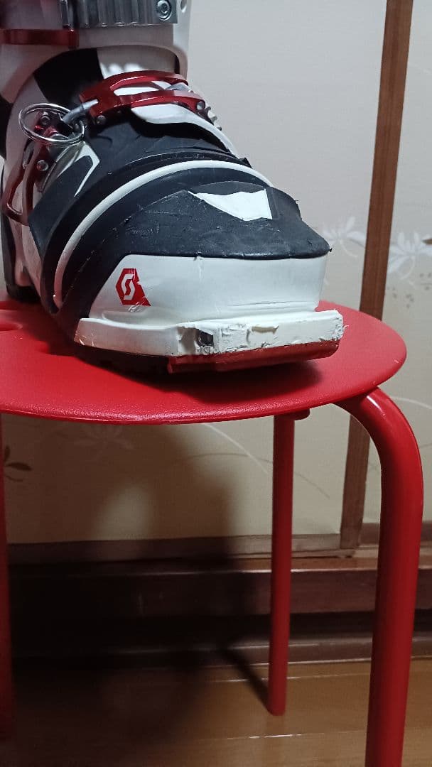 SCOTT テレマークスキー ブーツ ホワイト/ブラック/レッド