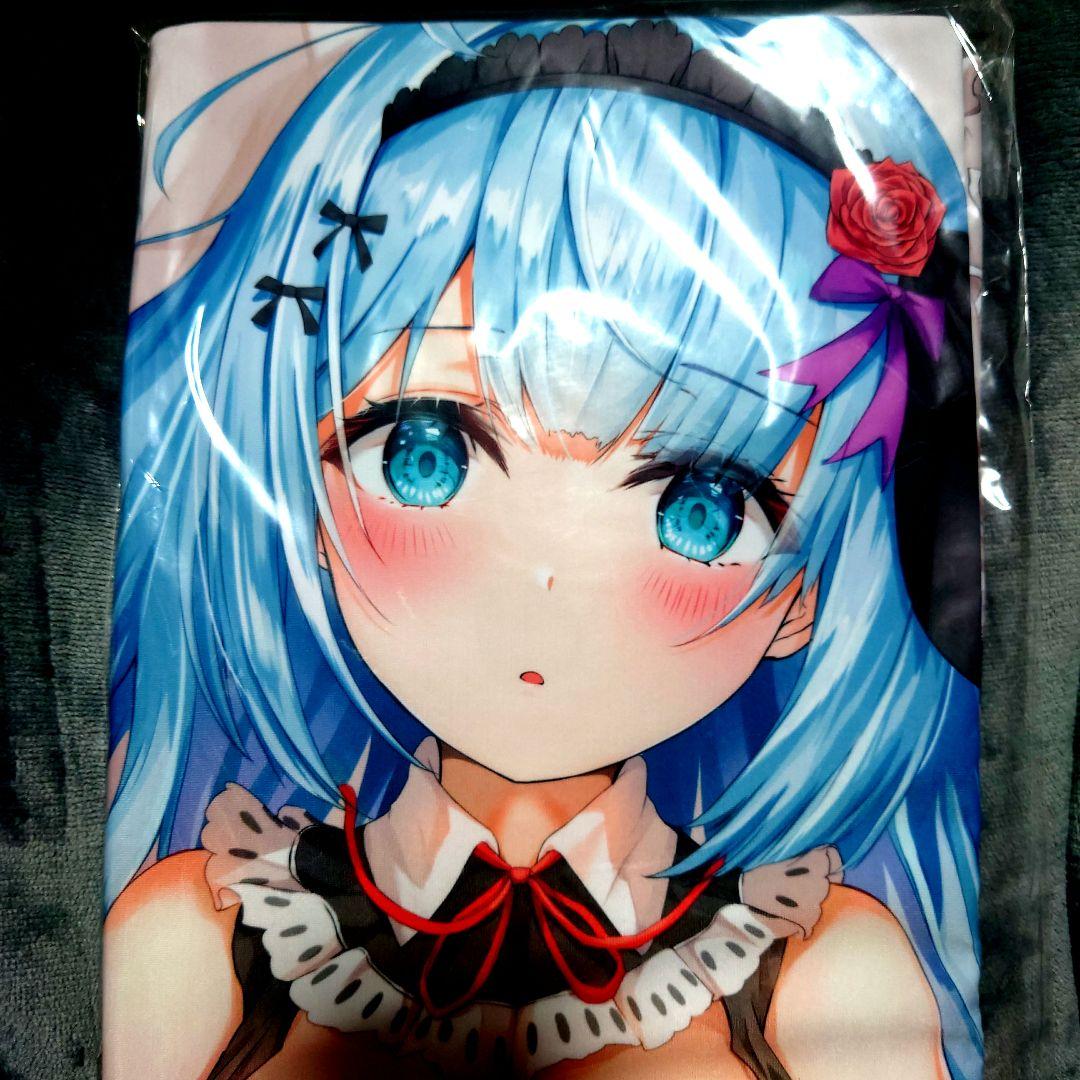 【正規品】銀髪クール娘「しずく」　抱き枕カバー　銀娘