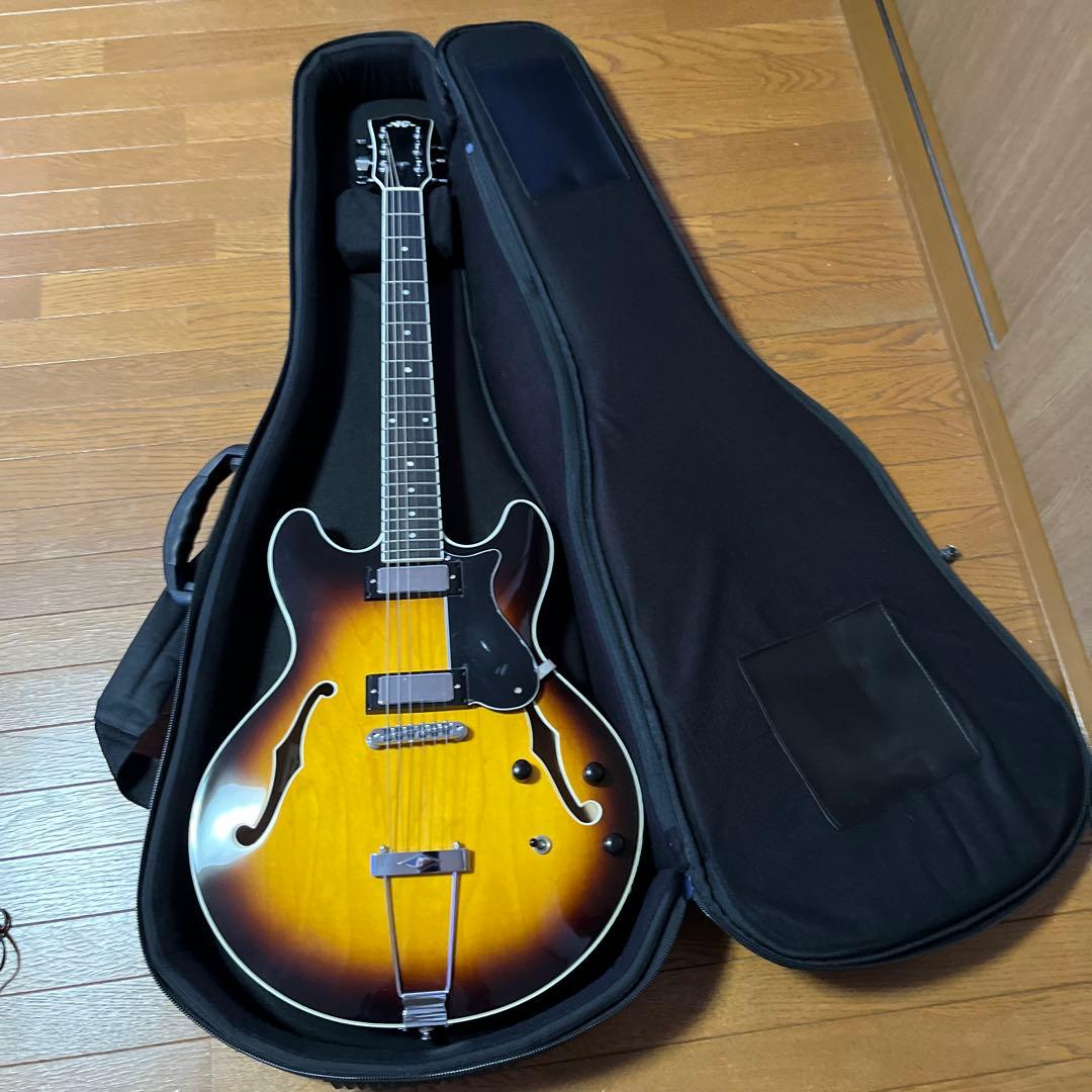 NG セミホロウボディギター サンバースト