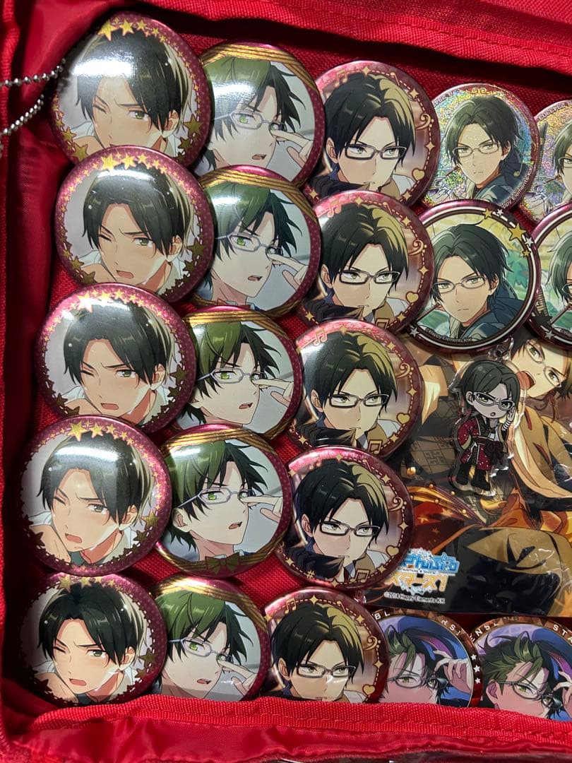 あんスタ あんさんぶるスターズ 蓮巳敬人 缶バッジ　ラバーストラップ