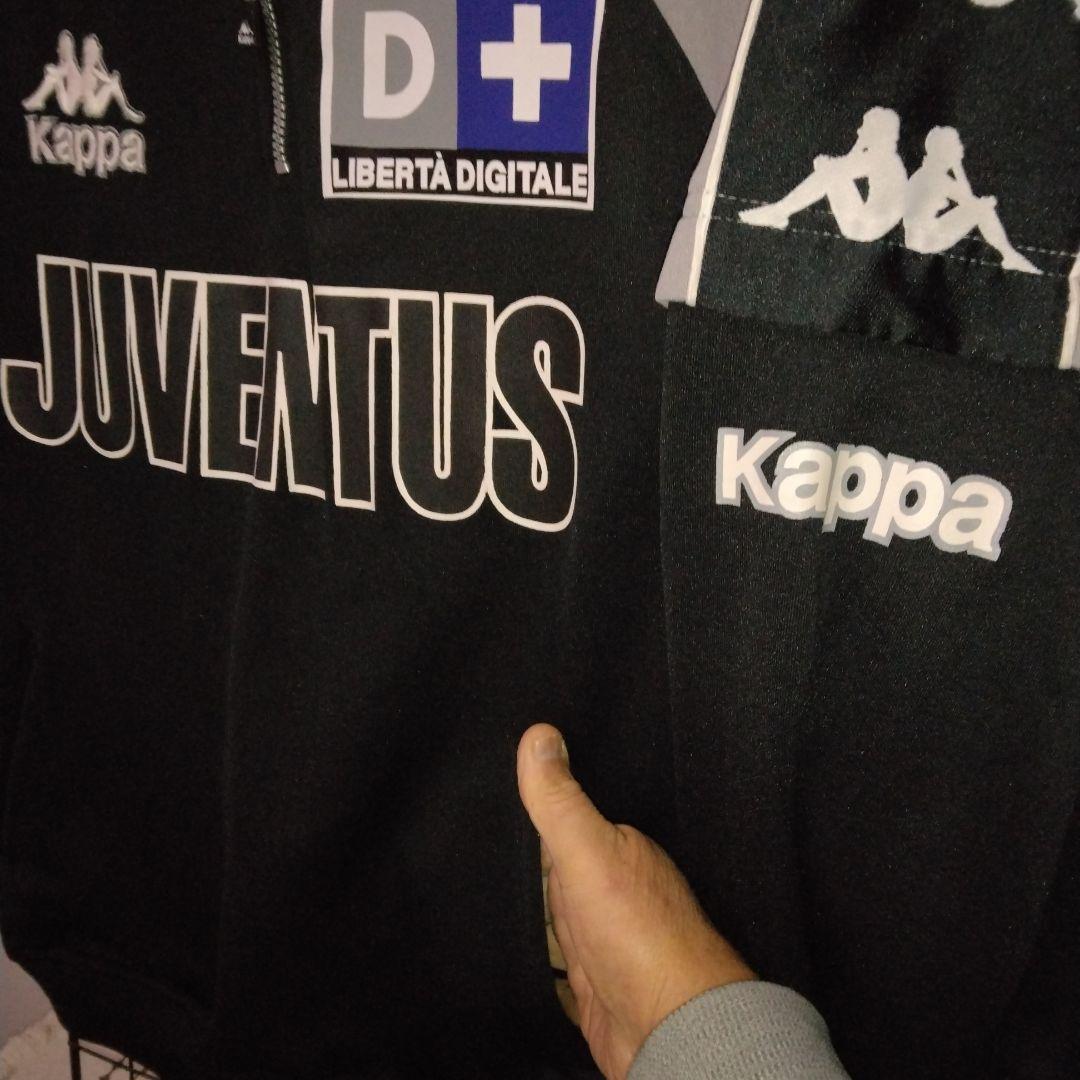 98～99”Kappa Juventusビンテージ ジャージセット 黒/グレーL