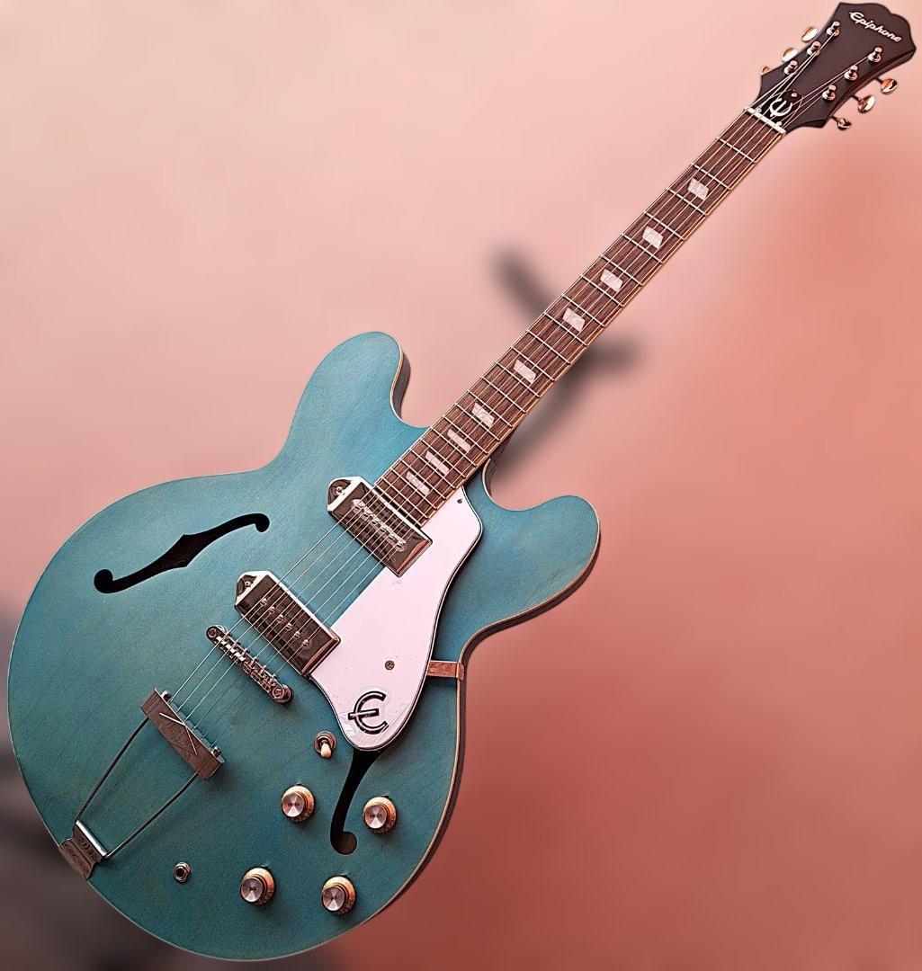 ■Epiphone casino Worn 新品同様 Blue Denim