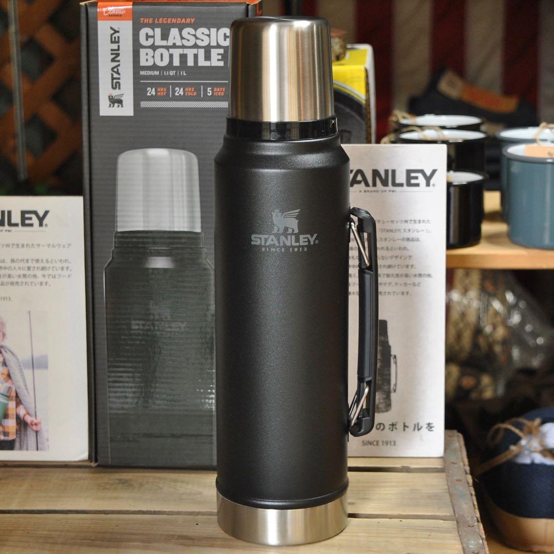 スタンレーSTANLEYクラシック真空ボトル1Lマットブラック 正規品 水筒