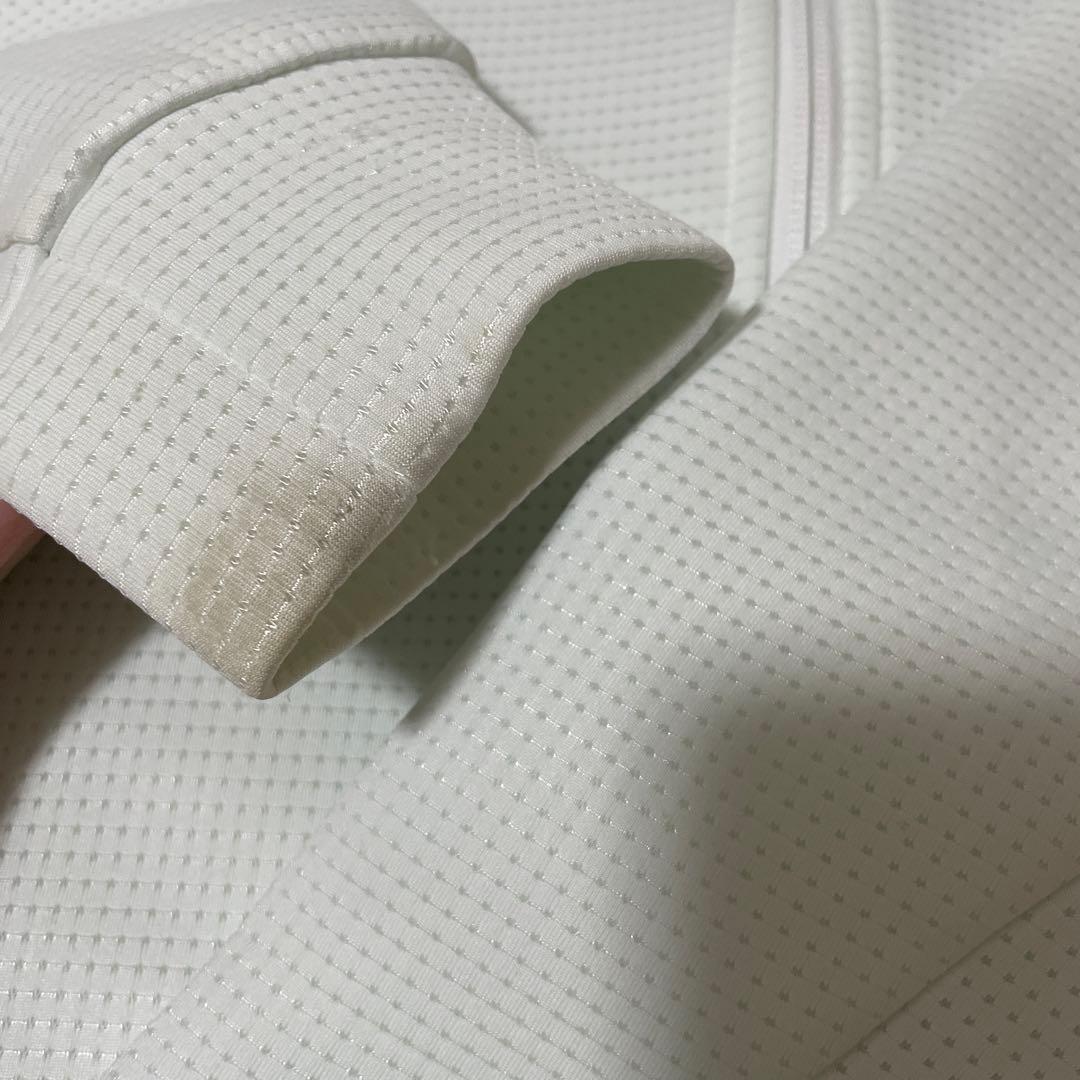 PGG メンズ ゴルフウェア フルジップパーカーとパンツ セット ホワイト