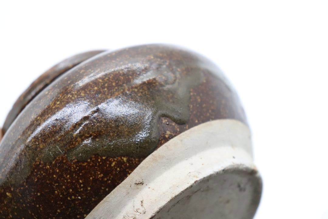 中国　明時代　醬釉壺　アンティーク　送料込み250828