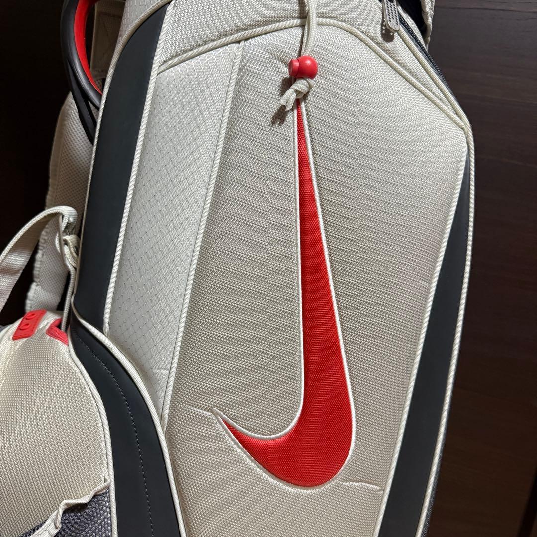 Nike golf キャディバッグ ゴルフバッグ ホワイト/レッド