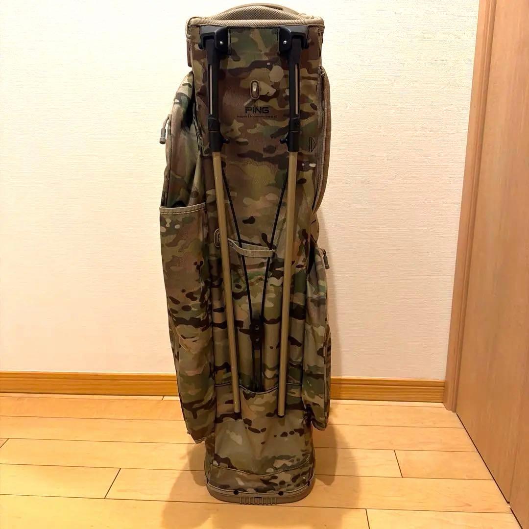 PING HOOFER迷彩 キャディバッグ スタンド付き カモフラ柄