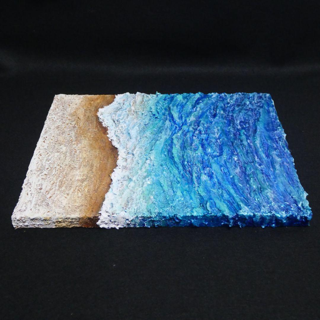 油絵 油彩 油彩画 絵 絵画 【海の砂浜】