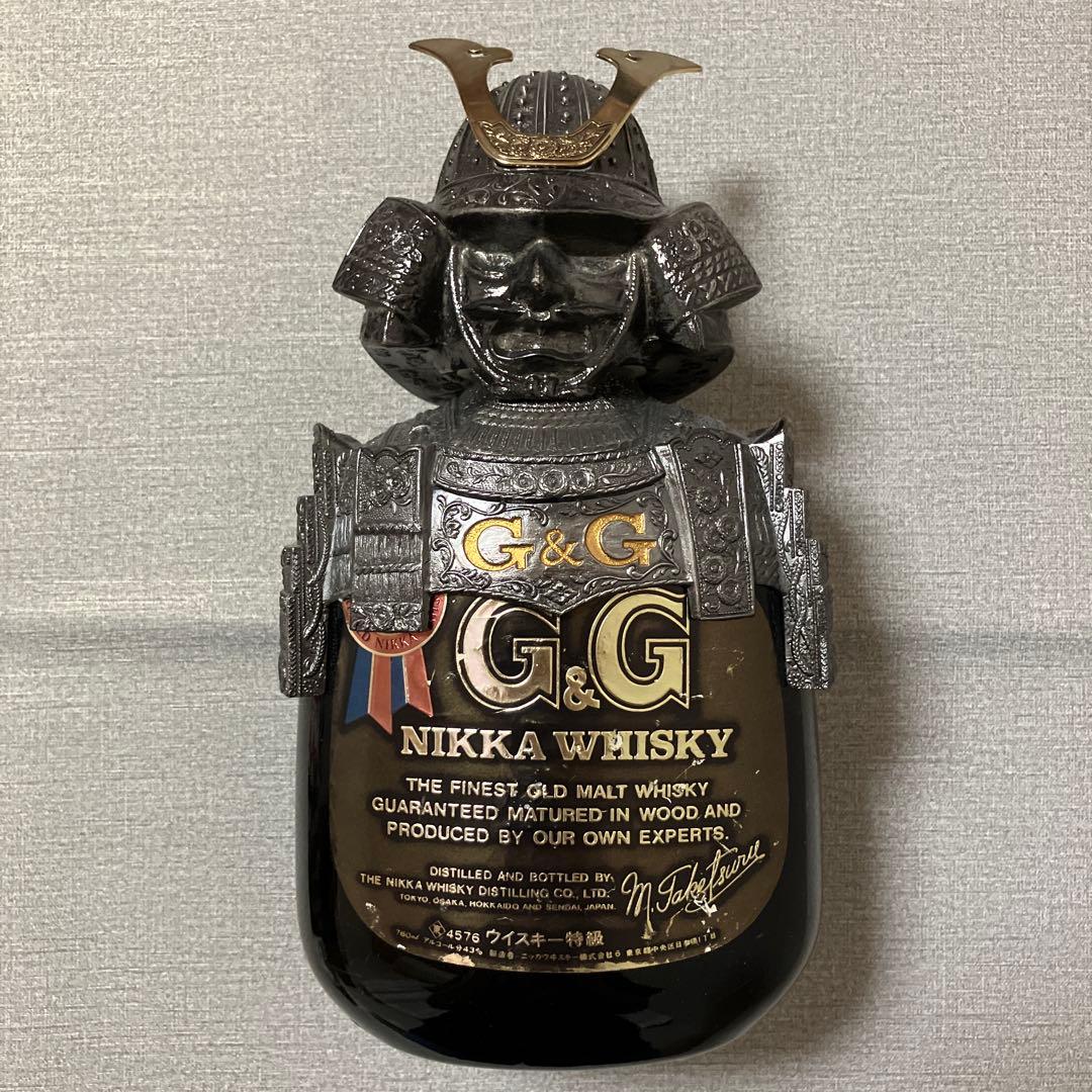 【ボトル付き】G&G 鎧兜ボトルキャップ・ウイスキー 750ml