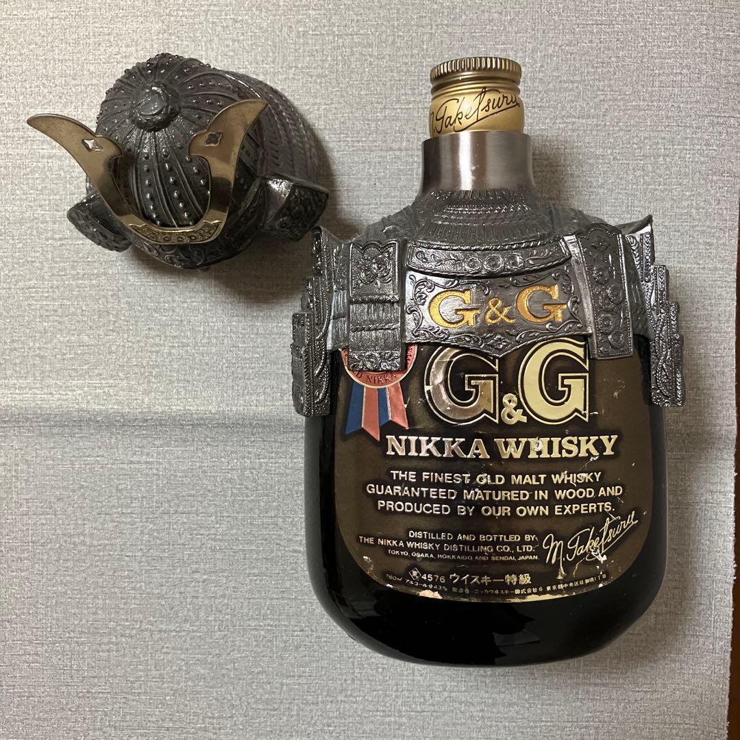 【ボトル付き】G&G 鎧兜ボトルキャップ・ウイスキー 750ml