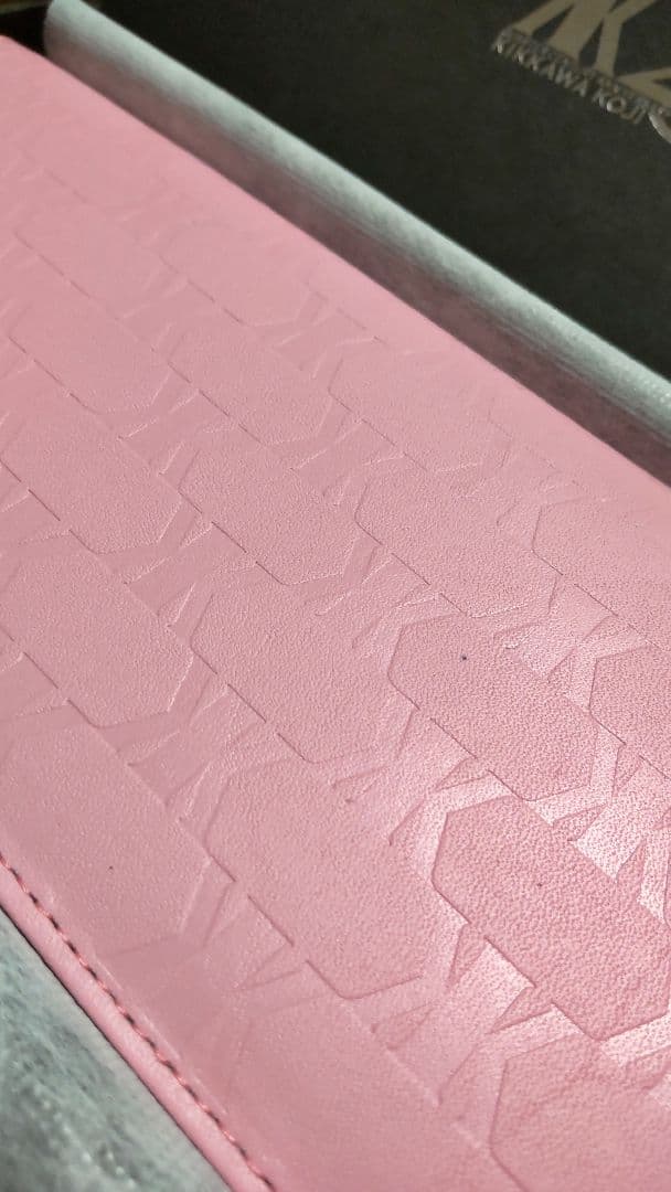 新品未使用 吉川晃司 25thモニカピンク 長財布 チャーム付きファンクラブ限定