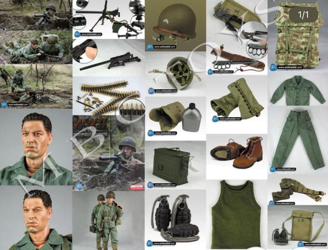 1/6フィギュア　WW2 USMC e Puller