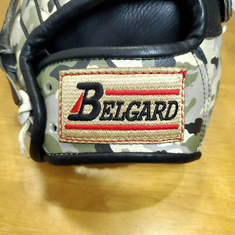 ベルガード 限定品 カモ 日本製 BELGARD 内野用 軟式グローブ