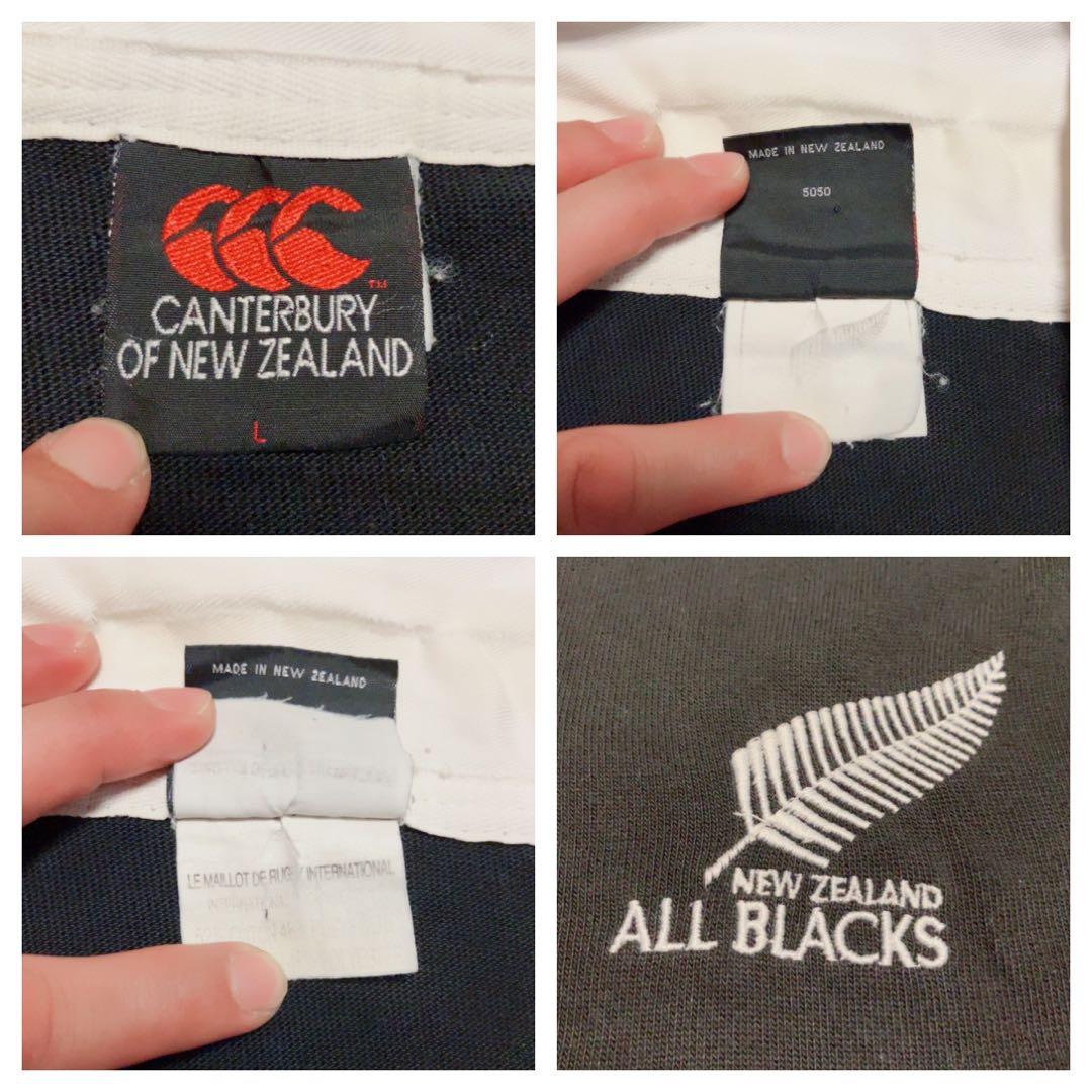 カンタベリー ALL BLACKS ニュージーランド ラガーシャツ L