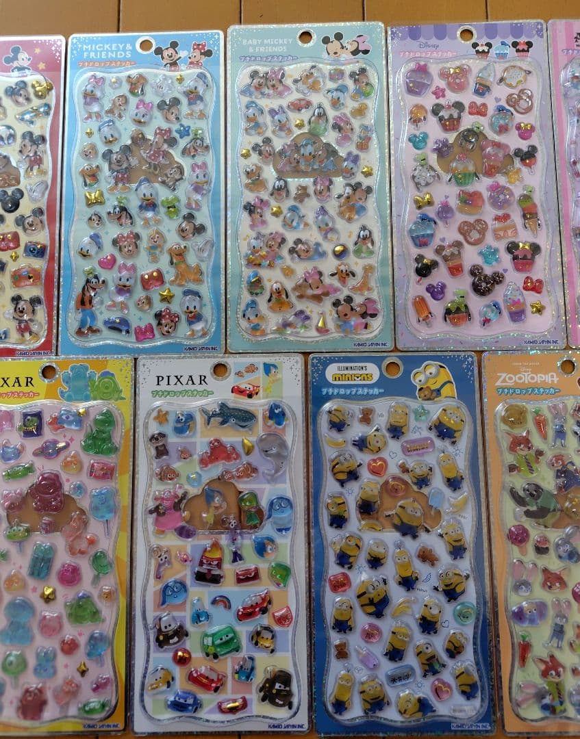 キャラクター プチドロップステッカー セット